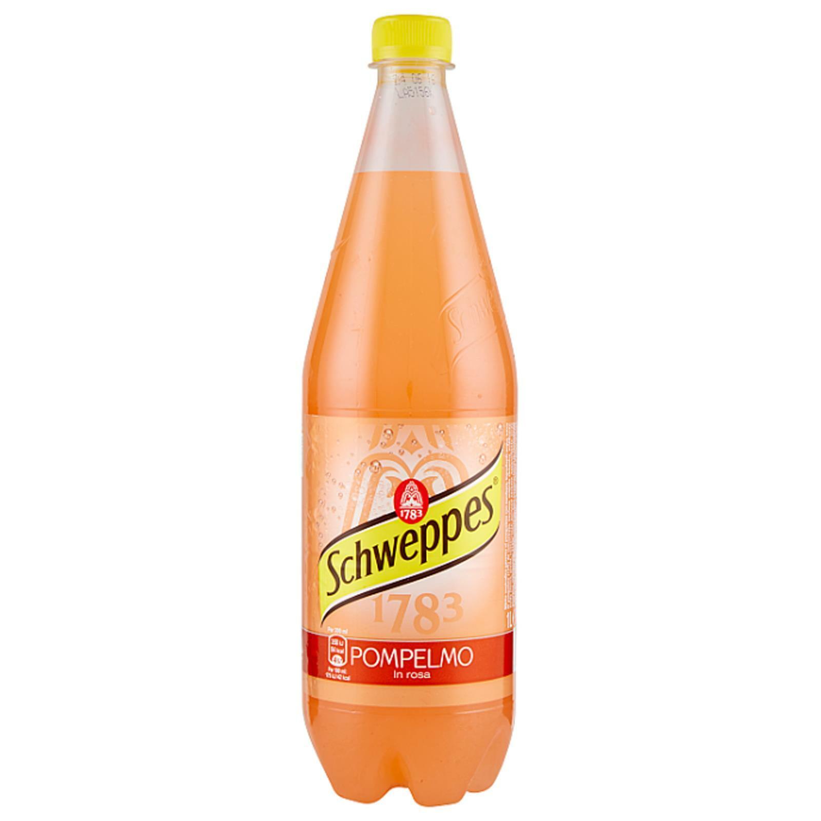 BOTTIGLIA SCHWEPPES POMPELMO IN ROSA 1 LITRO FRIZZANTE BIBITA ANALCOLICA