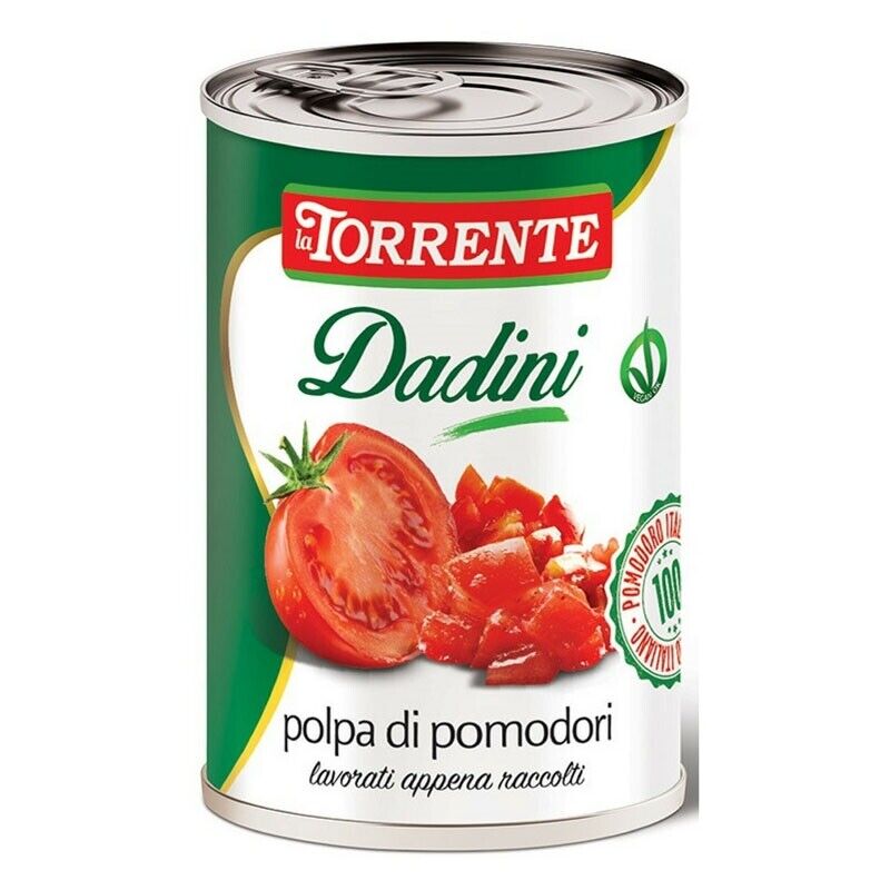 Polpa di pomodoro a cubetti  da 500g  Dadini  - La Torrente - 24  Pezzi