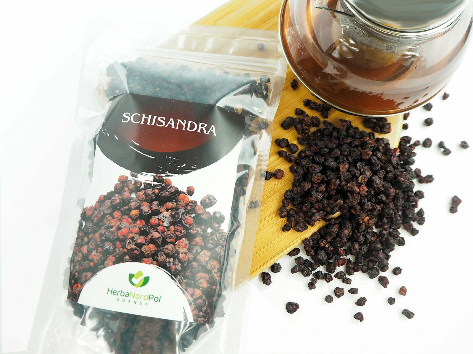 Schisandra, Bacche di Schisandra, Intere, Schizandra, Schisandra chinensis 300g