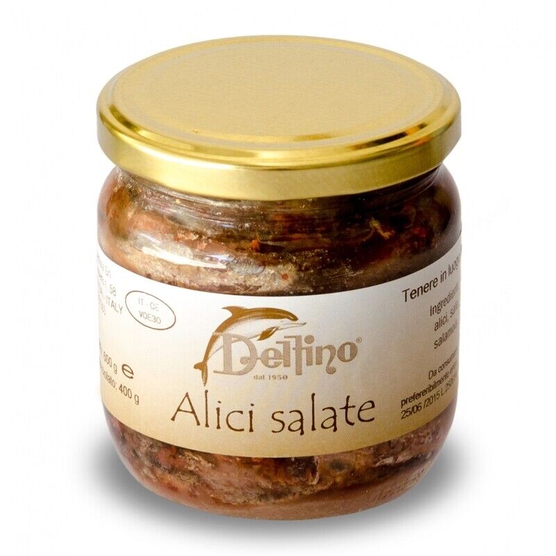 Alici di Cetara sotto sale 446ml