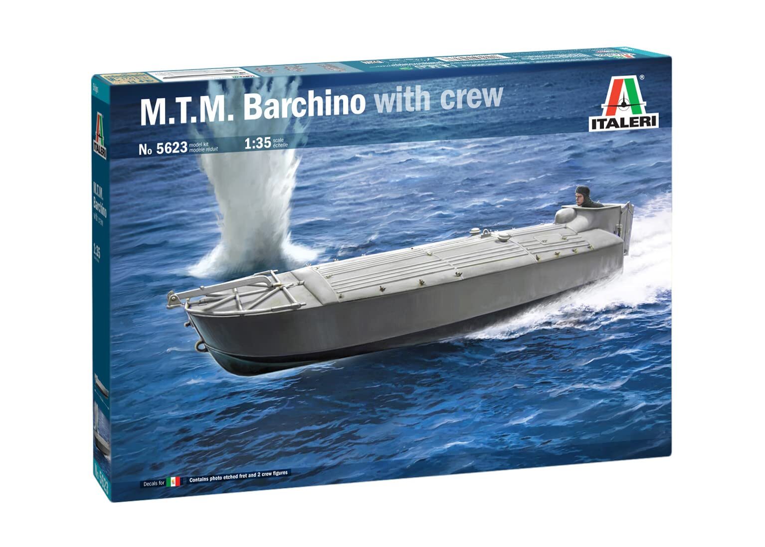 Italeri 5623 MTM Barchino with Crew, Scale 1:35, Plastic Model Kit, Plastic Mode
