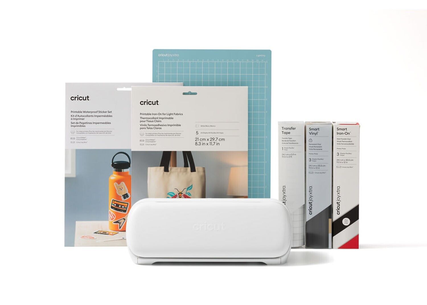 CRICUT JOY XTRA 21,6 CM, STARTER BUNDLE KIT,PLOTTER DA TAGLIO ELETTRONICO*NUOVA*