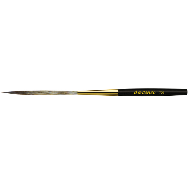 Pennello in fibra sintetica DA VINCI 706 MISURA 8 per pinstriping e lettering