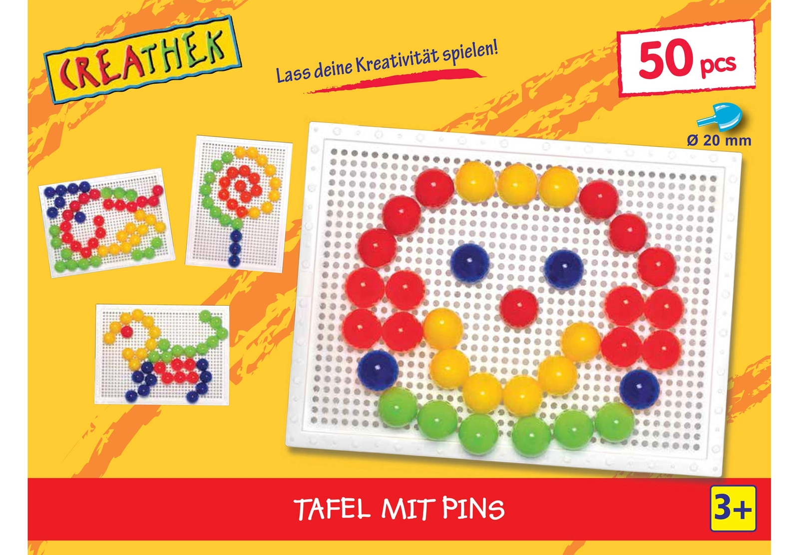 VEDES Großhandel GmbH - Ware Creathek Board: 50 Pins, Ø 20 mm
