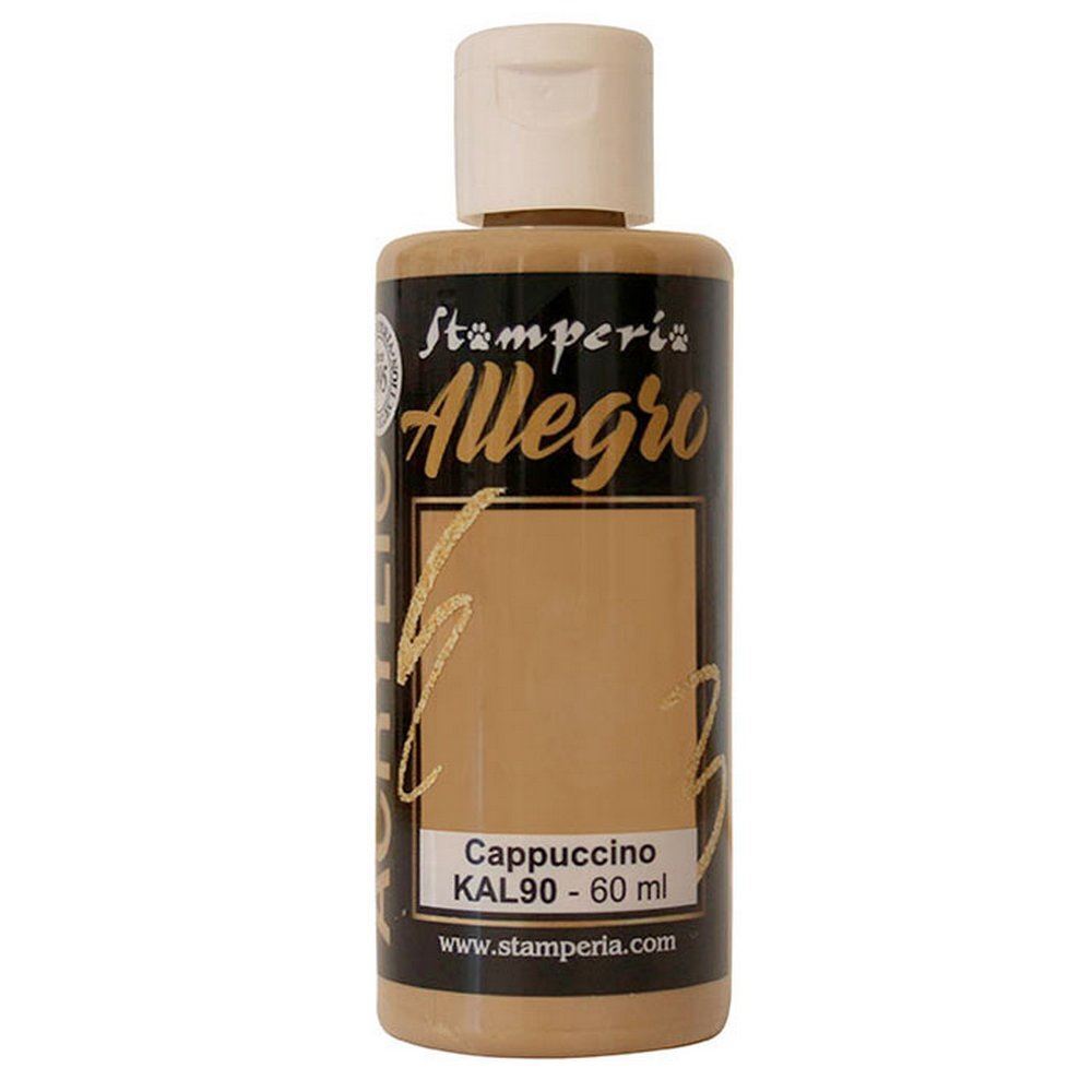 Colore acrilico Cappuccino ml 59 - Colori acrilici Allegro by Stamperia