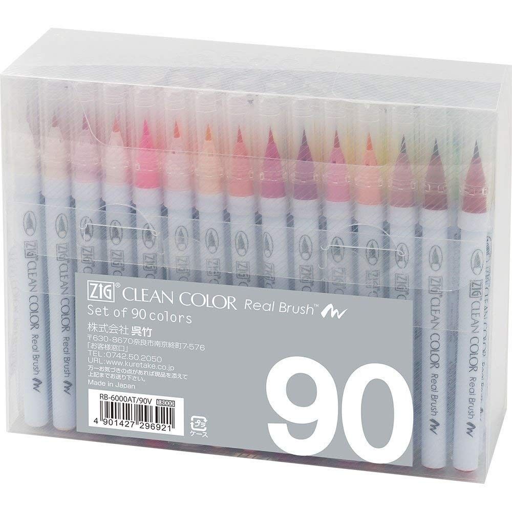 Kuretake Pennello Penna Acquosa ZIG Clean Color Real Brush RB-6000AT/90V