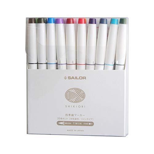 Marinaio Acqua Colore Pennarello Shikiori 20 Set 52447 Giappone Importazione