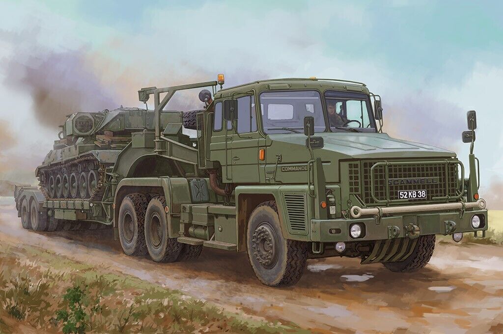 85527	Hobby Boss: Scammell Commander with 62 tonne Crane Fruehauf semi-trailer i