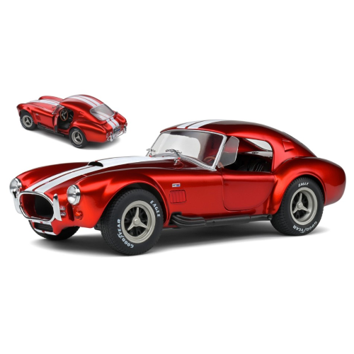 SHELBY COBRA 427 S/C MKII SPIDER HARD-TOP 1965 METALLIC RED 1:18 Solido