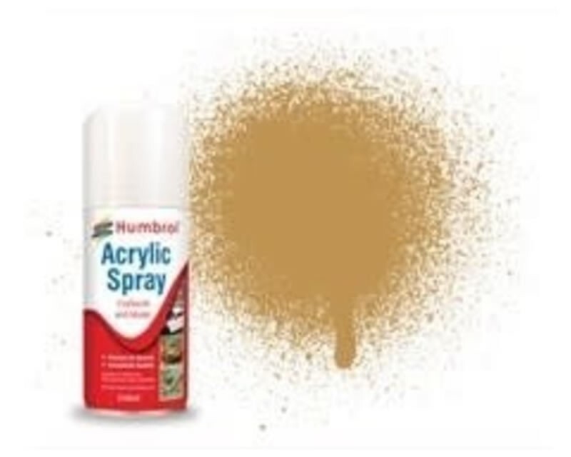 Humbrol Acrylic Spray Paint No.93 Desert Yellow (150ml) AD6093 modellismo