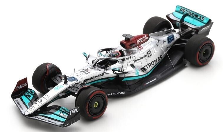 SPARK MODEL 1:43 S8516 MERCEDES F1 W13 F.1  #63 4th Bahrain GP  2022 Russell NEW