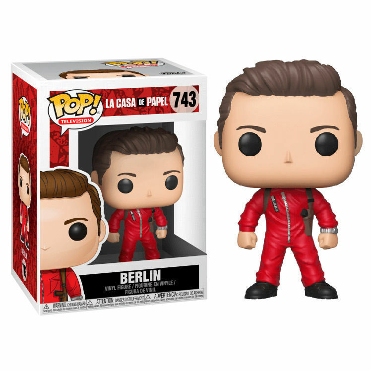 MONEY HEIST LA CASA DE PAPEL Figurina BERLINO N° 917 FUNKO "POP"