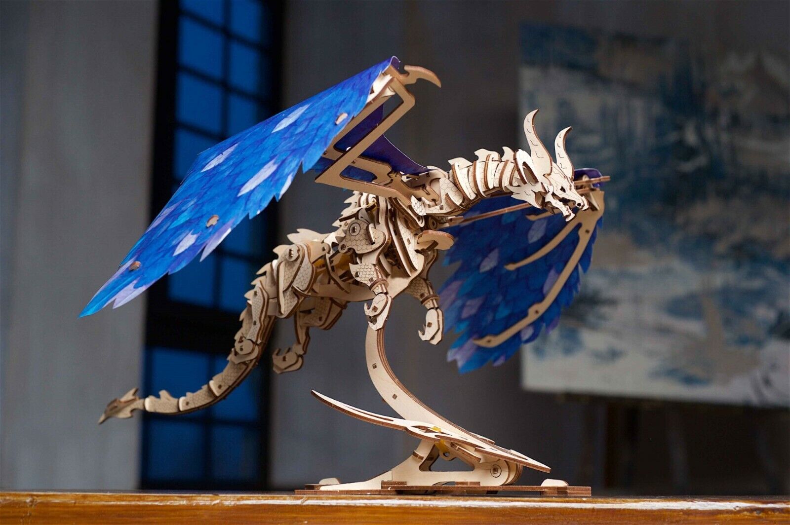 Ugears Drago della Tempesta  - Modello funzionante da assemblare in legno