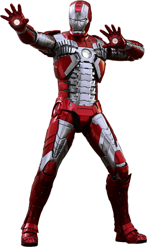 MARVEL Iron Man 2 Tony Stark Mark V DIECAST MMS400-D18 Hot Toys Sideshow REISSUE