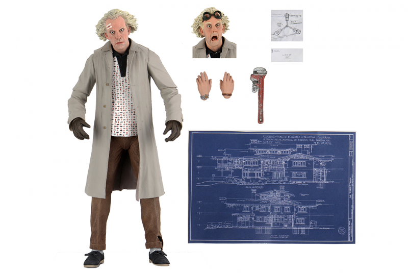 Back to the Future Ultimate Doc Emmet Brown NECA 17 cm