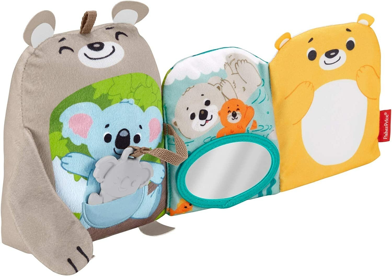 Fisher-Price - Attività delle Coccole Libro di Peluche per l'Apprendimento - 3+m