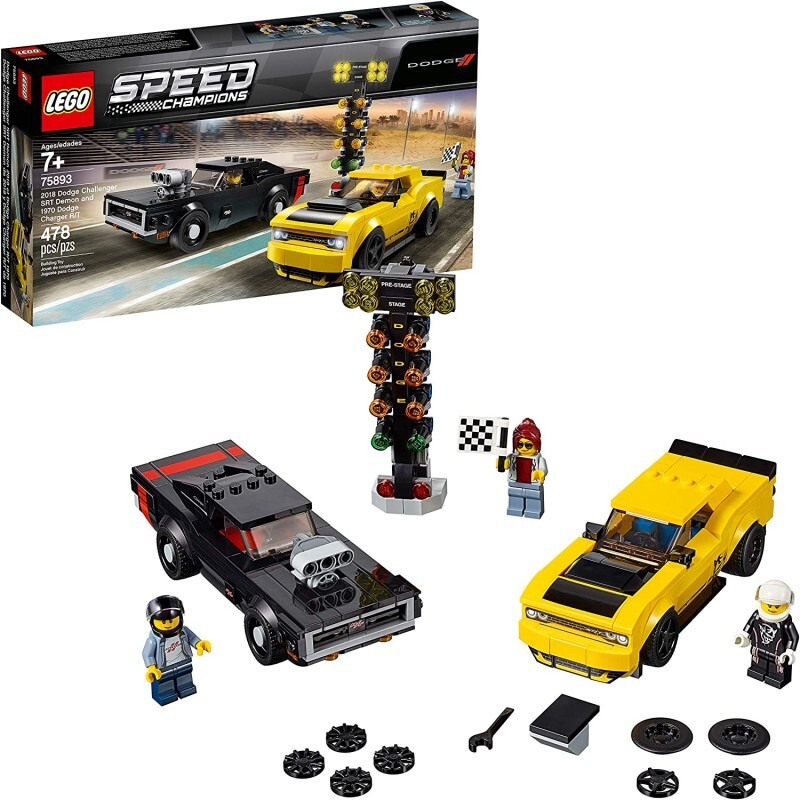 Lego Speed Champions - 2018 Dodge Challenger SRT Demon e 1970 Dodge Charger R/T