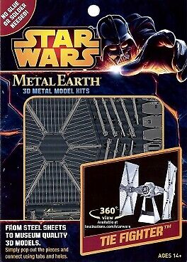 Star Wars Tie Fighter Metal Earth 3D Model Kit FASCINATIONS