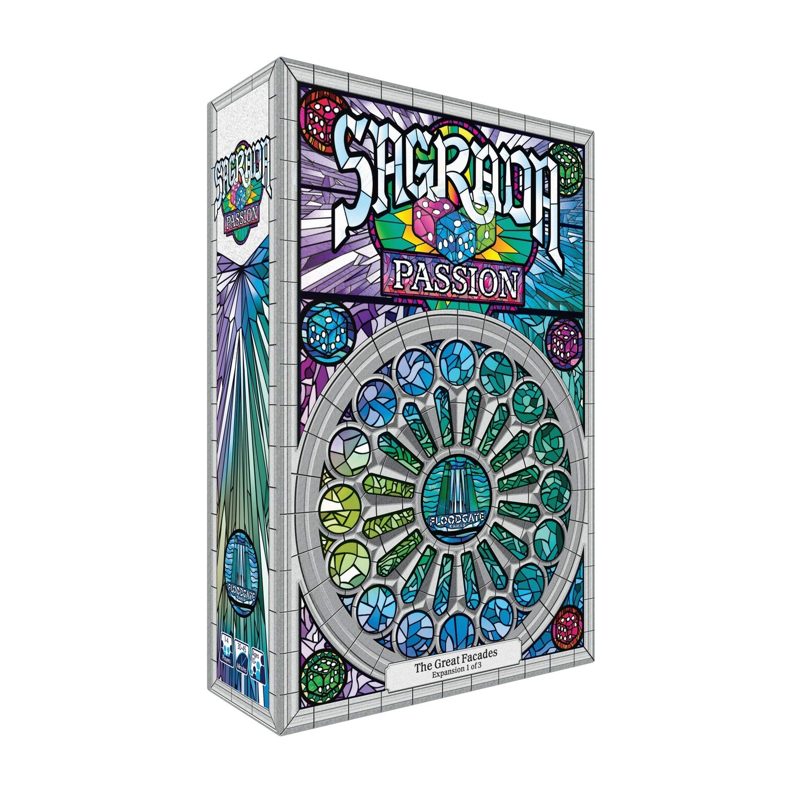 Flood Gate Games FGGSA03 Sagrada: The Facades-Passion, Mixed Colours 2. Expansio