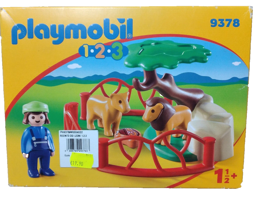 COSTRUZIONI  PLAYMOBIL RECINTO DEI LEONI