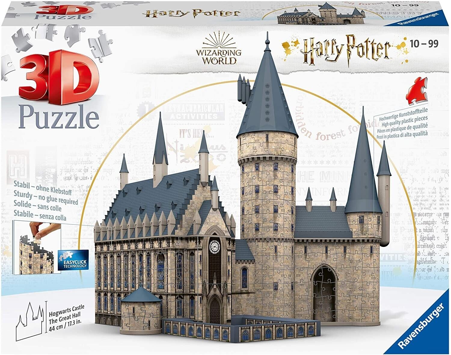 PUZZLE 3D  HOGWARTS THE GREAT HALL by Ravensburger 630 pezzi Harry Potter
