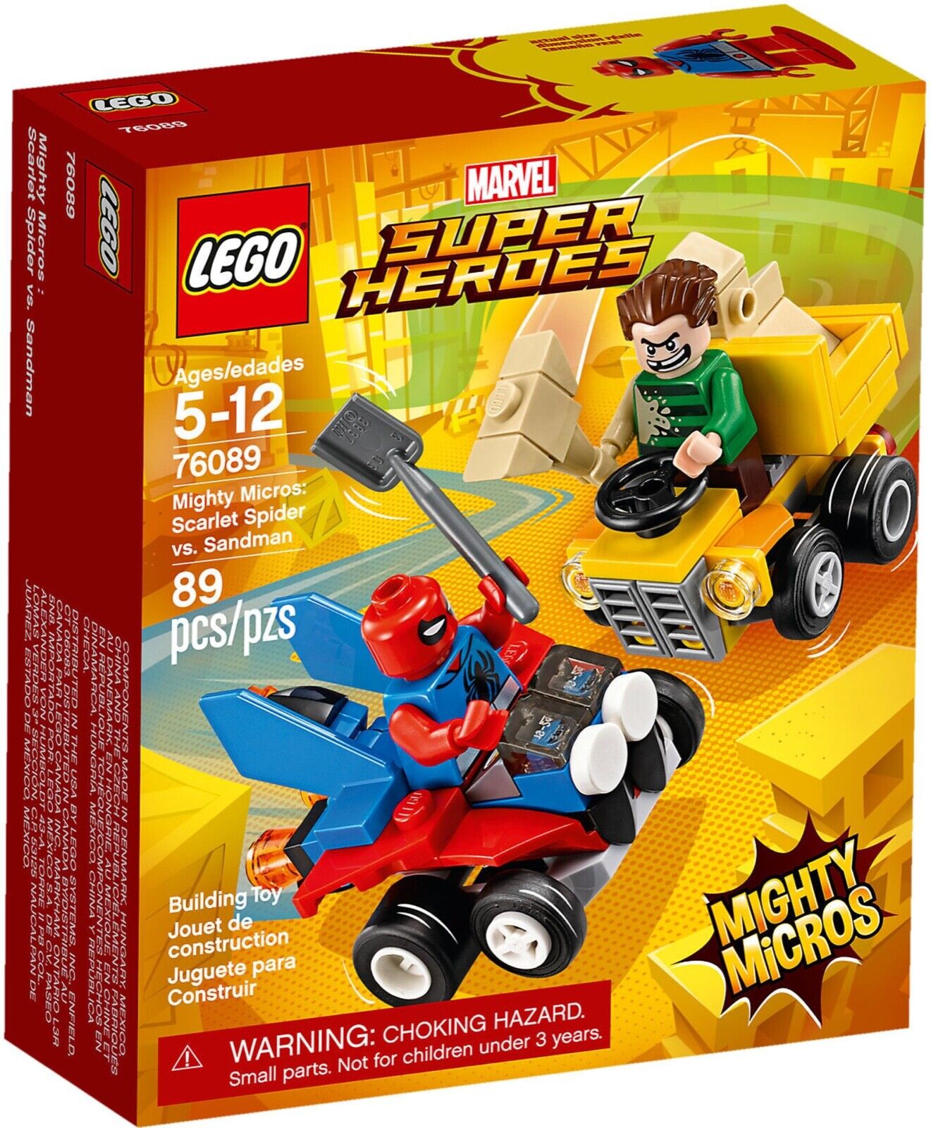 LEGO SUPER HEROES 76089 Mighty Micros: Spider-Man vs sand man