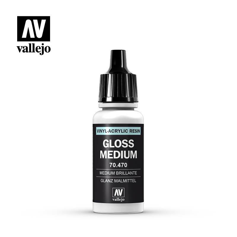 Valejo Model Color Acrylic Paint Colore Acrilico 190 Gloss Medium 70470 VALLEJO