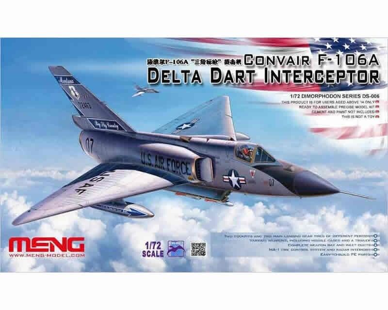 Meng Convair F-106A Delta Dart Interceptor 1:72 DS-006 modellismo