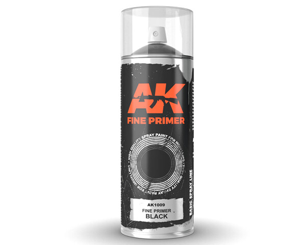 Fine Primer Black (400 ml) AK1009 - ak-interactive modellismo
