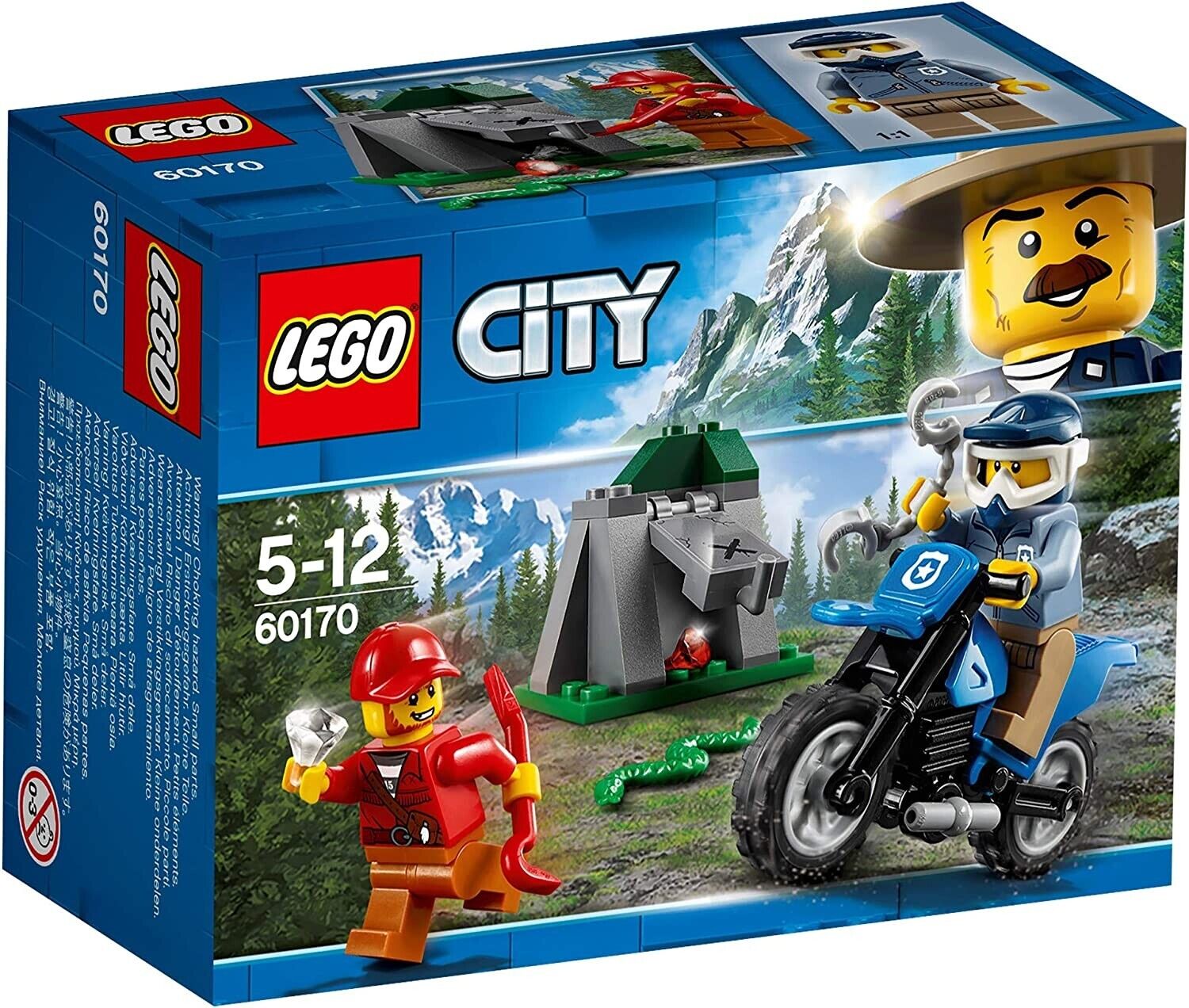 LEGO CITY INSEGUIMENTO FUORI STRADA PEZZI 37 ETA' 5-12 60170