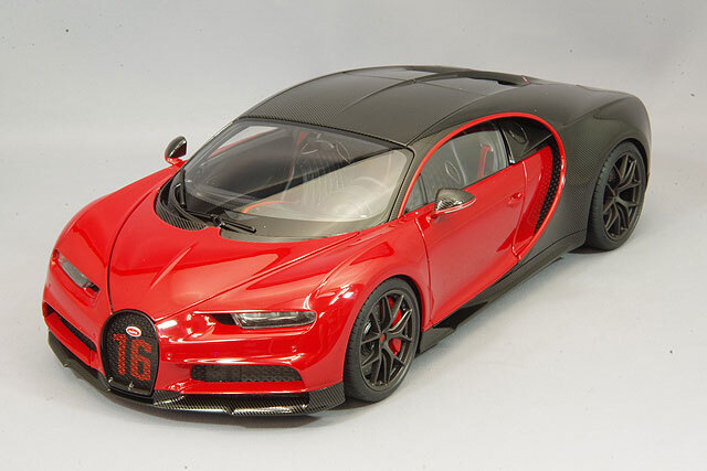 AUTOart 70996 1/18 Bugatti Chiron Sport 2019 Rosso/Carbone Nero Nuovo Da Japan