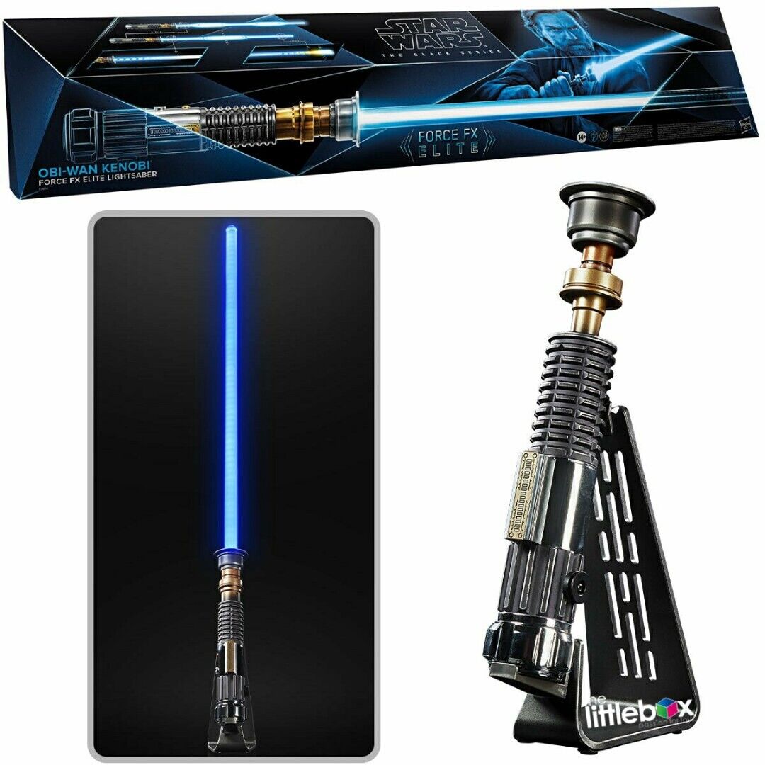 Star Wars The Black Series OBI WAN KENOBI Force FX Blue Lightsaber Replic 1/1