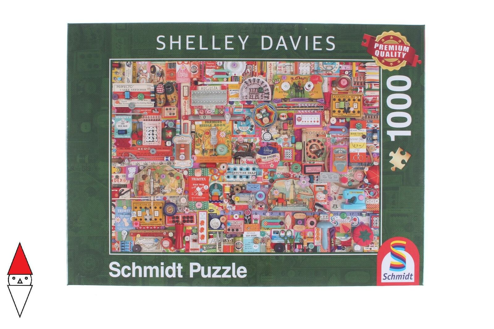PUZZLE OGGETTI SCHMIDT VINTAGE DAVIES VINTAGE HABERDASHERY 1000 PZ