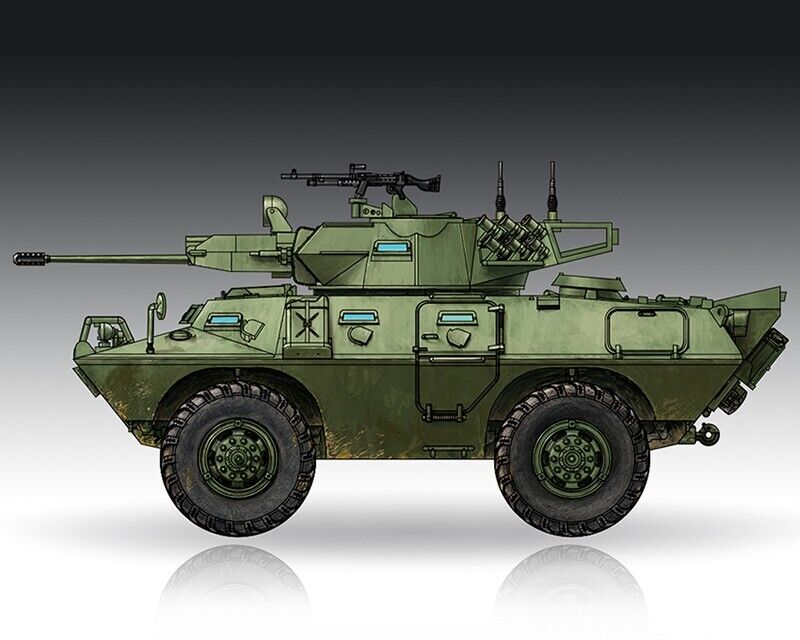 Trumpeter V-150 Wheeled Armored Vehicle 20mm Turret Type 1:72 07441 modellismo