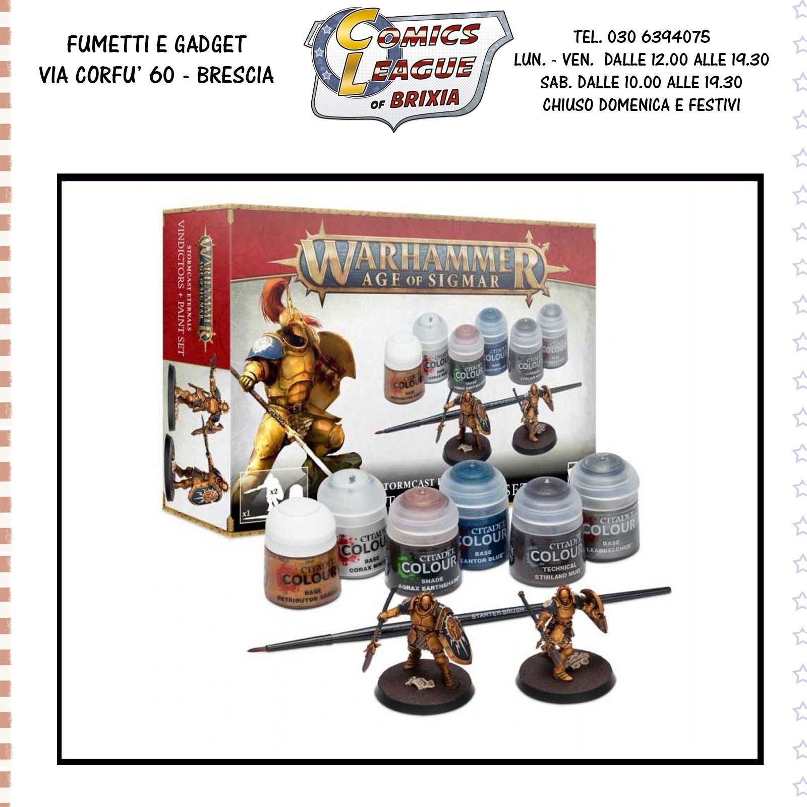 warhammer age of sigmar - stormcast eternals - vindictors + paint set