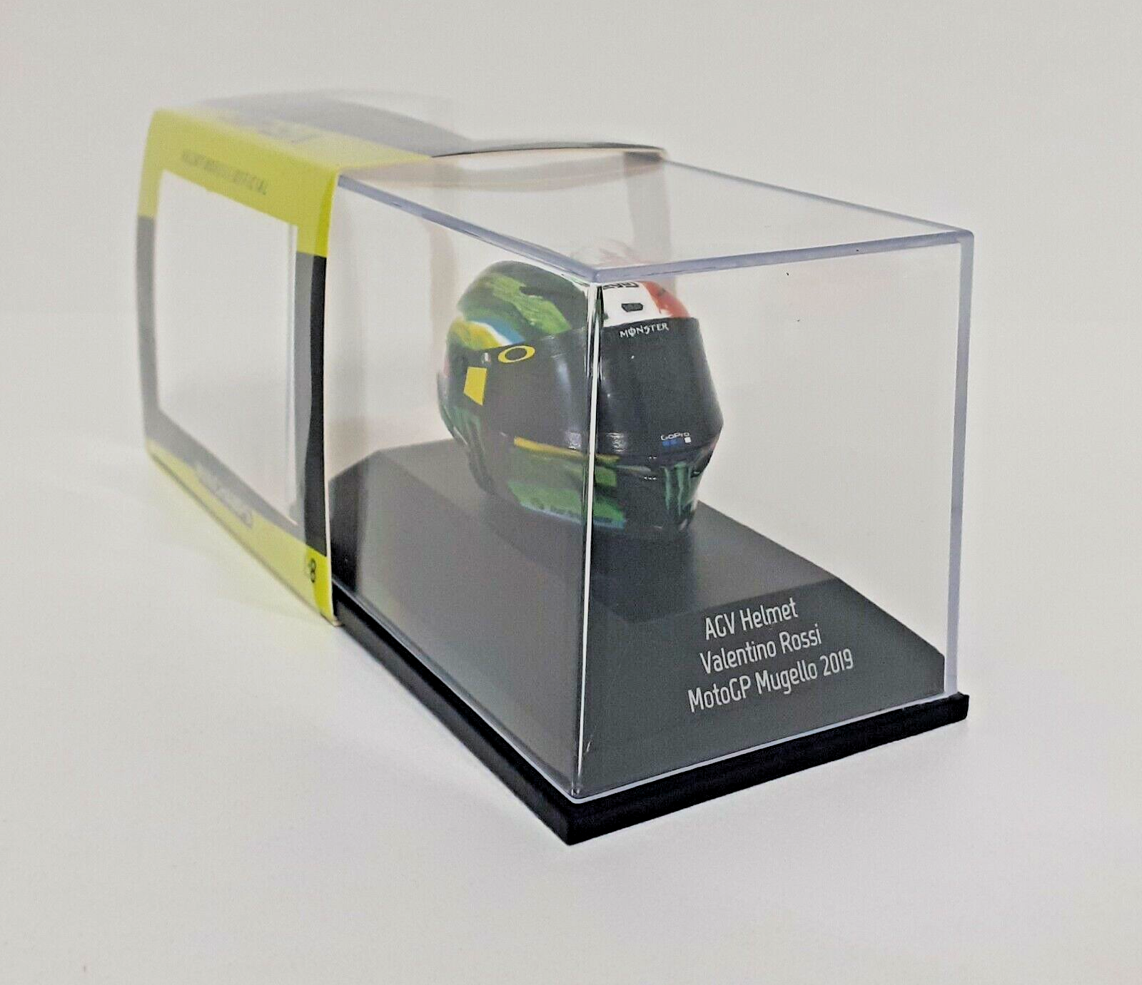 MODELLINO DIECAST CASCO MOTO AGV MINICHAMPS 1:8 VALENTINO ROSSI GP MUGELLO 2019
