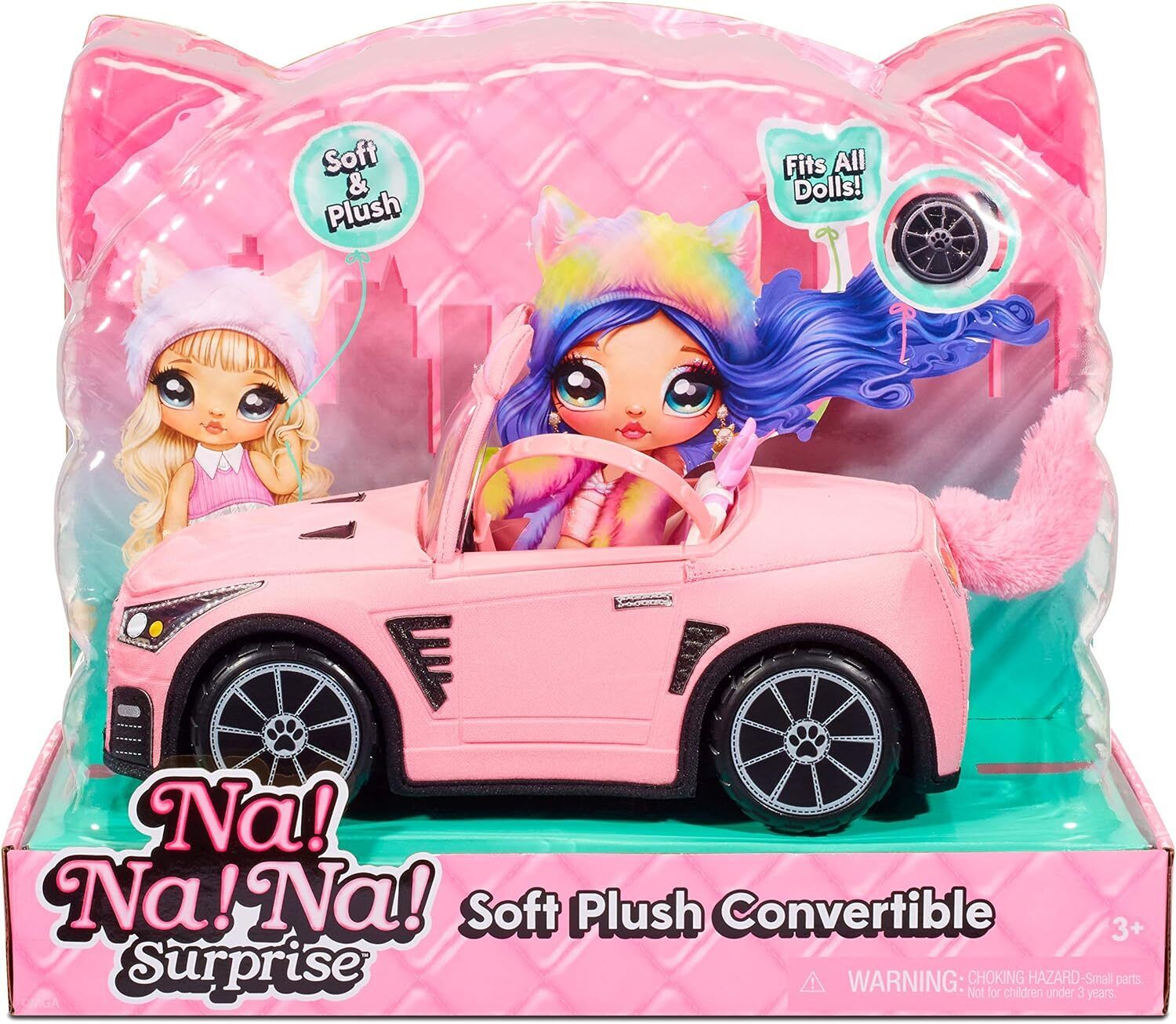 Na! Na! Na! Surprise Auto Decappottabile per Bambole - Bambola non inclusa