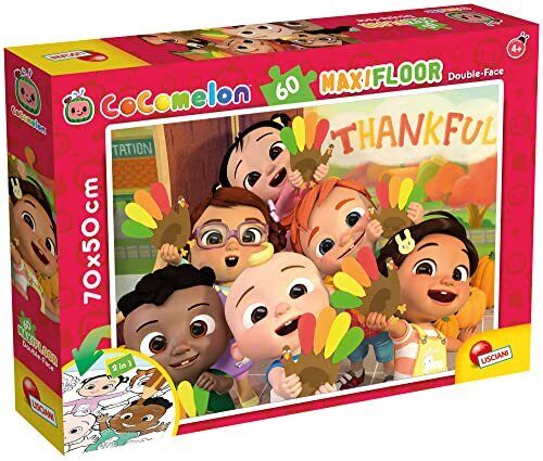 Liscianigiochi- Cocomelon DF Maxifloor 60-123, Count On Me, Multicolore, (Y6H)