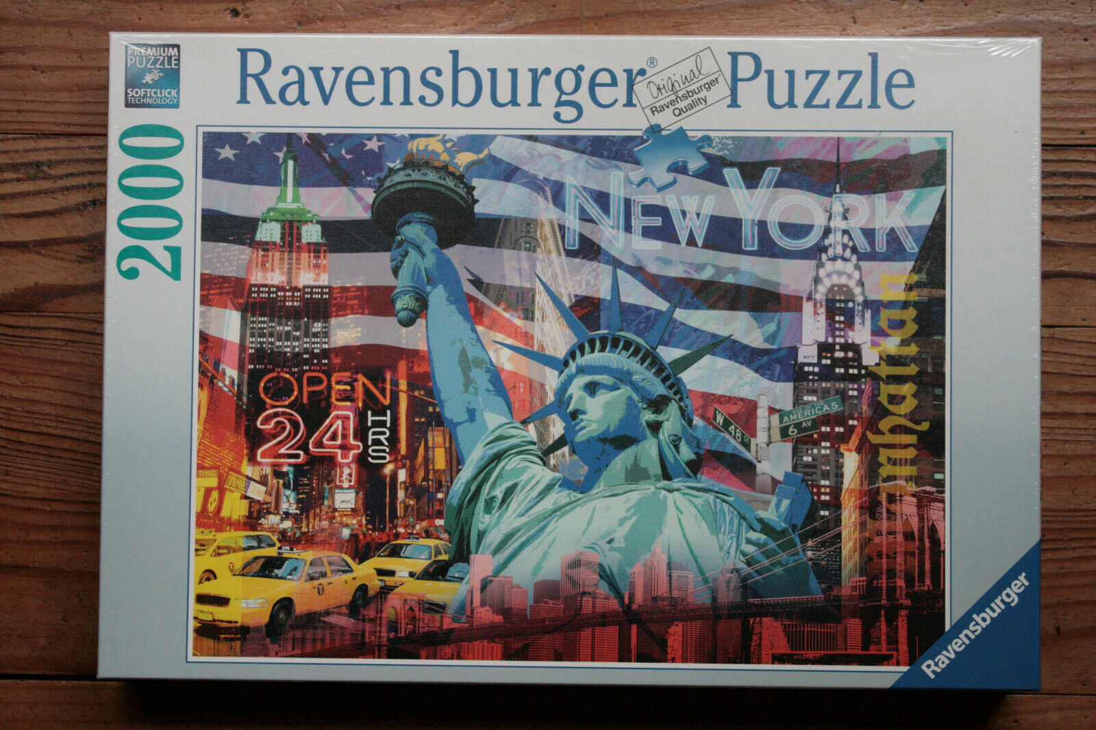 Ravensburger Premium Puzzle 2000 New York Collage - Walter Pepperle 98x75cm