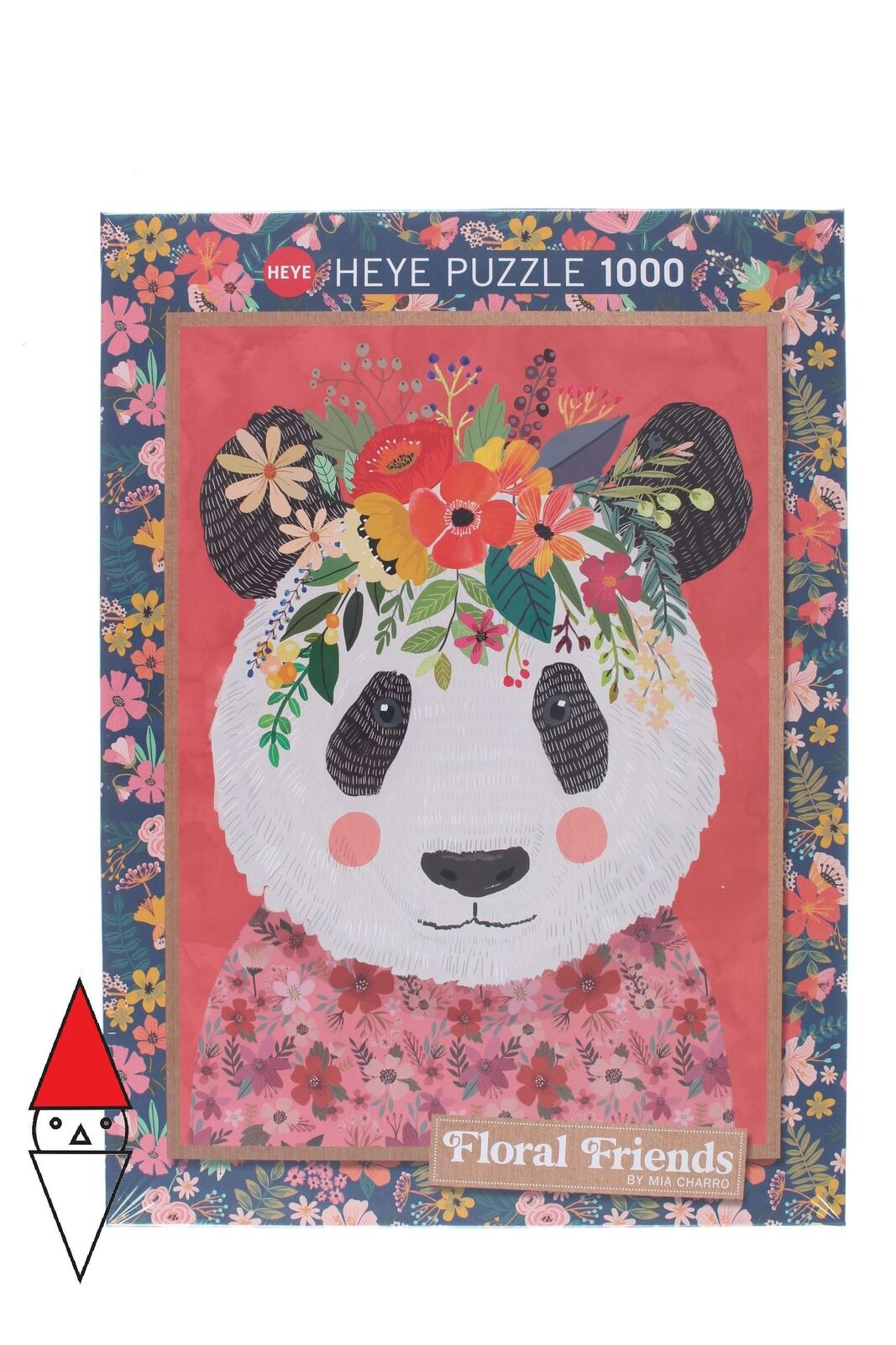 PUZZLE GRAFICA HEYE PANDA CUDDLY PANDA FLORAL FRIENDS 1000 PZ