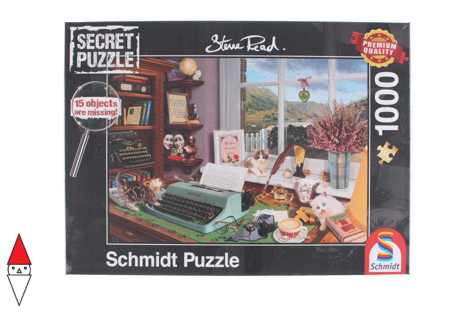PUZZLE TEMATICO SCHMIDT INTERNI SECRET PUZZLE READ AT THE WRITING TABLE 1000 PZ