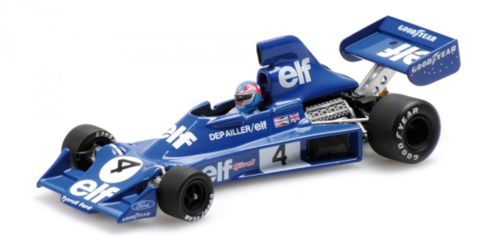 Minichamps 400750004 TYRRELL FORD 007 P. DEPAILLER 1975 scala 1/43