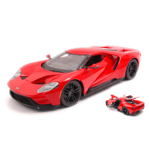 FORD GT 2017 RED 1:18 Maisto Auto Stradali Die Cast Modellino
