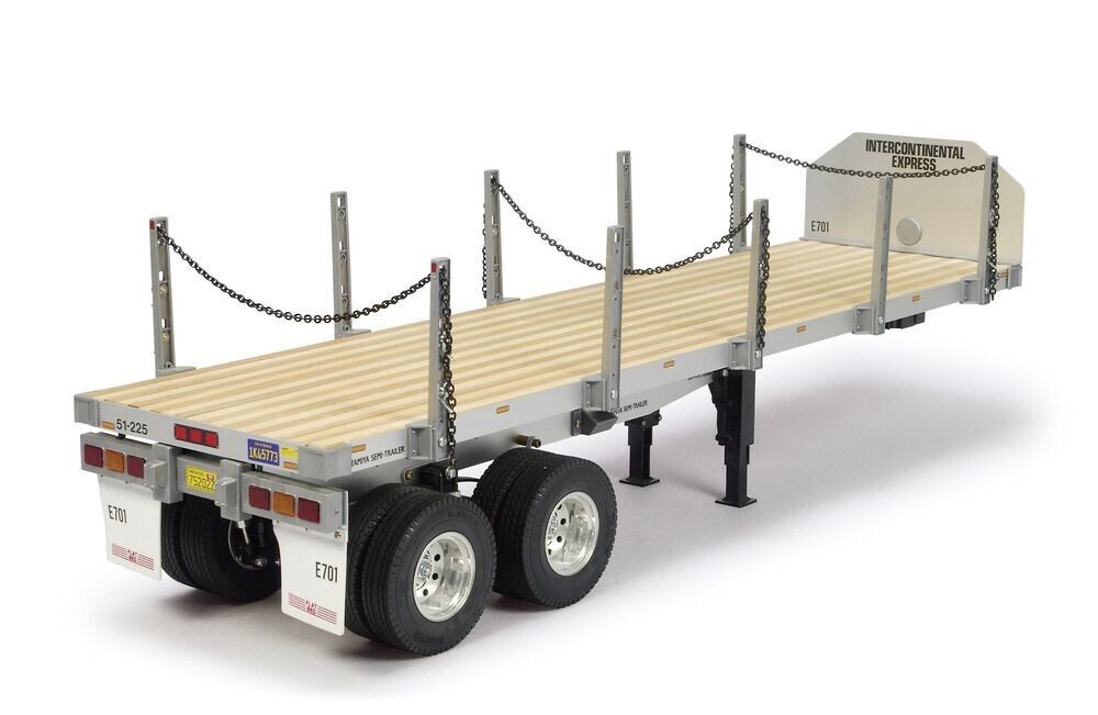 Tamiya 56306 Flatbed Semi-Trailer Rimorchio pianale kit 1/14