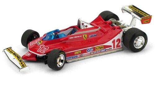 FERRARI 312T4 GP FRANCIA 1979 G.VILLENEUVE RUOTE STERZANTI  Brumm R512RS