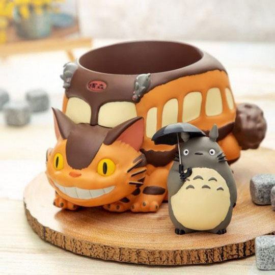 TOTORO My Neighbor Totoro Diorama / Storage Box Catbus & Totoro Ghibli Miyazaki