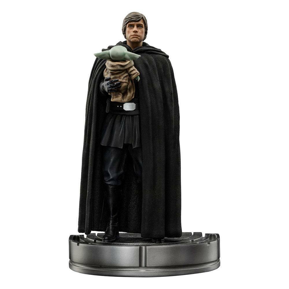 STAR WARS The Mandalorian Luke Skywalker and Grogu 1/10 Statue Iron Studios