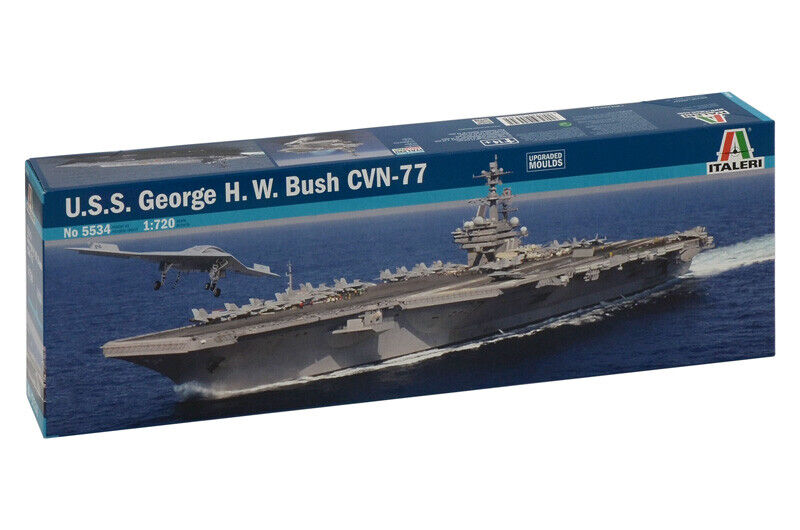 U.S.S. George H.W. Bush CVN-77 Aircraft Carrier Ship 1:720 Plastic Model Kit