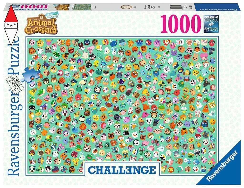 PUZZLE TEMATICO RAVENSBURGER ANIMAL CROSSING CHALLENGE 1000 PZ
