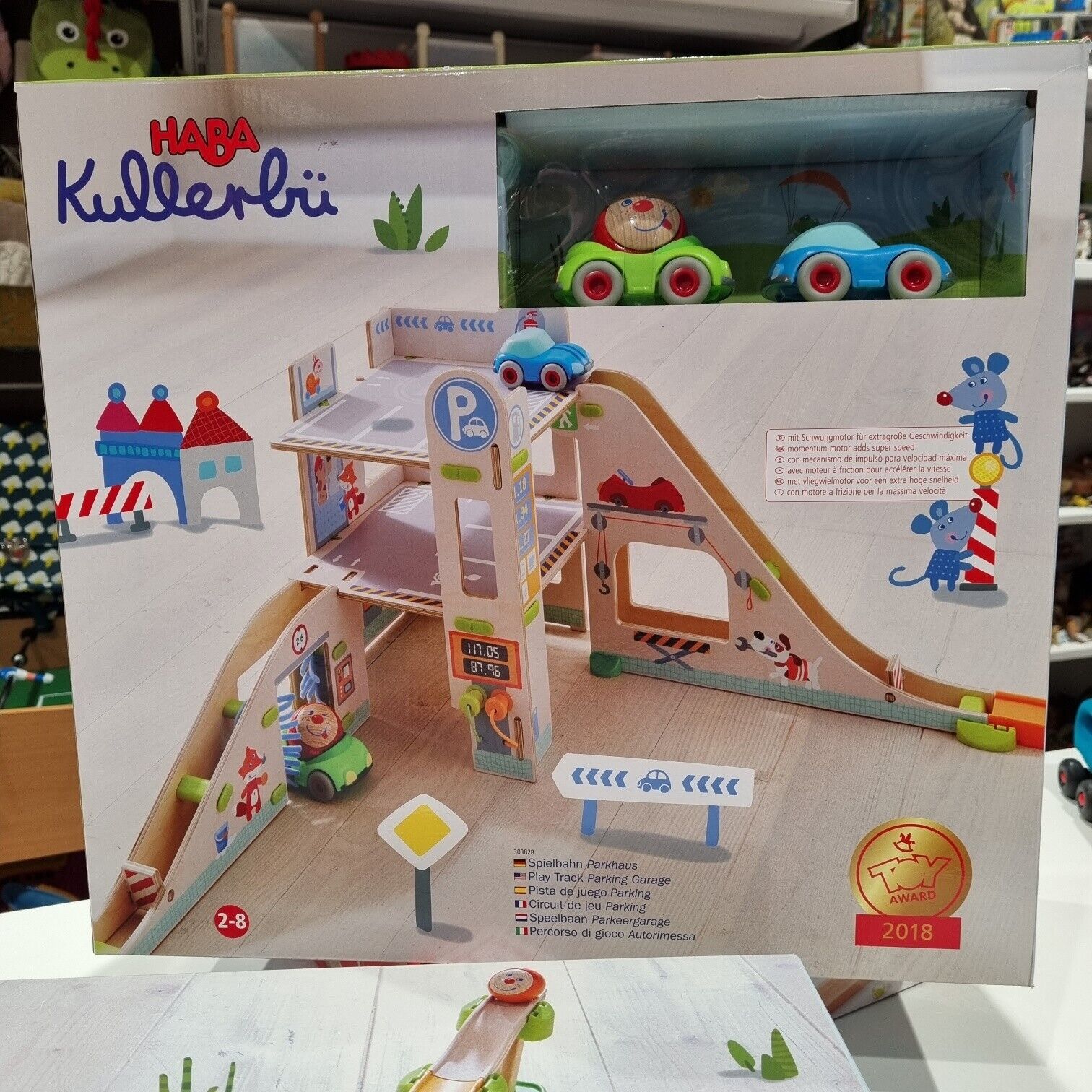 HABA KULLERBU 303828 Pista Biglie Percorso gioco AUTORIMESSA - Marble Run